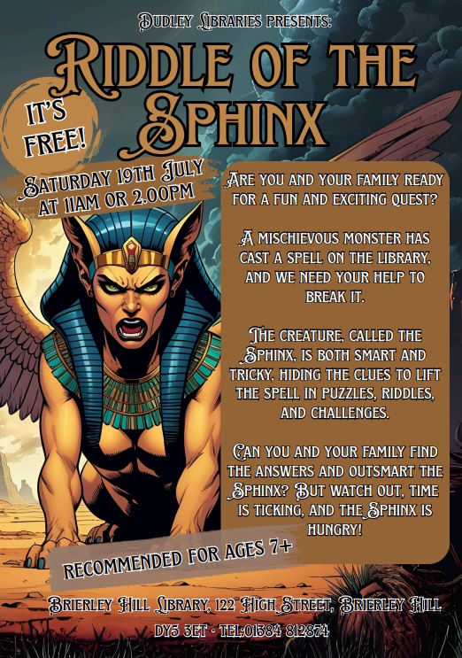 Brierley Hill Library - Riddle of the Sphinx
